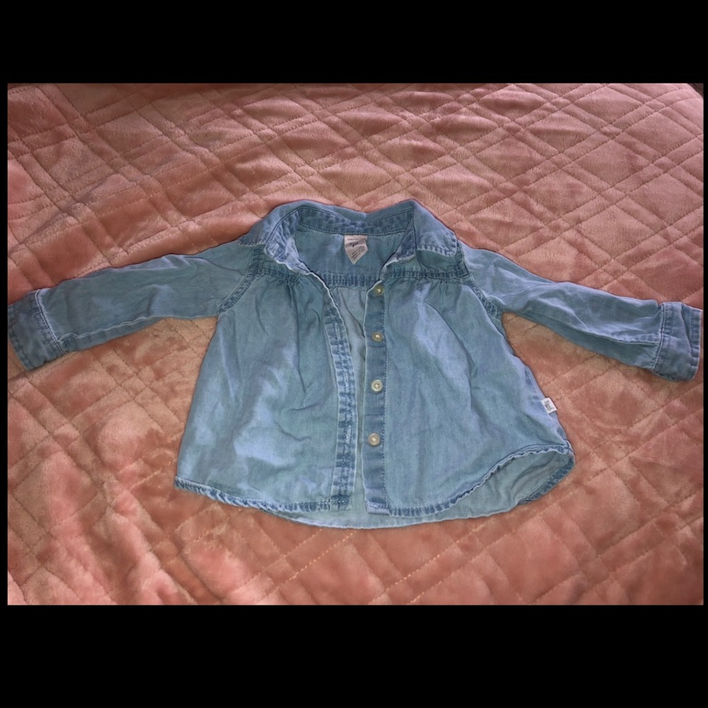 Baby B’gosh blue button up shirt